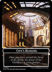 City's Blessing // Human Soldier Double-Sided Token [Murders at Karlov Manor Commander Tokens] | L.A. Mood Comics and Games