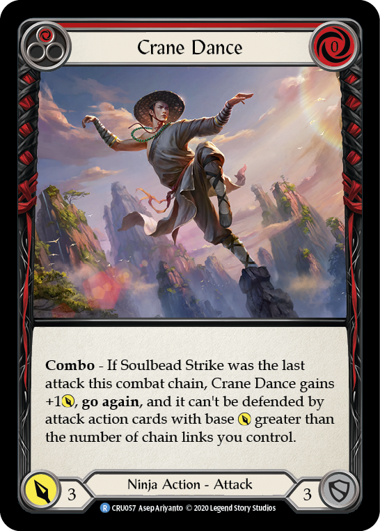 Crane Dance (Red) [CRU057] (Crucible of War)  1st Edition Rainbow Foil | L.A. Mood Comics and Games