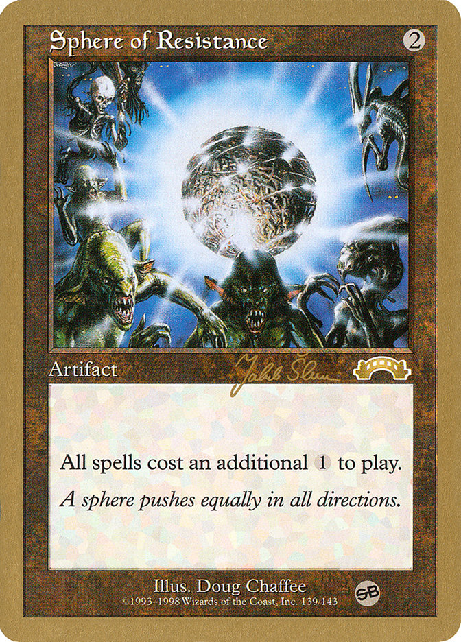 Sphere of Resistance (Jakub Slemr) (SB) [World Championship Decks 1999] | L.A. Mood Comics and Games