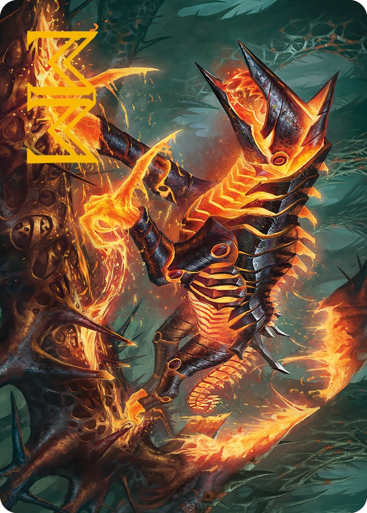 Kuldotha Cackler Art Card (Gold-Stamped Signature) [Phyrexia: All Will Be One Art Series] | L.A. Mood Comics and Games