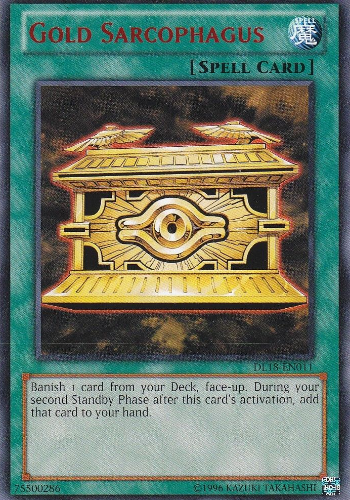Gold Sarcophagus (Red) [DL18-EN011] Rare | L.A. Mood Comics and Games