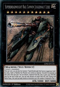 Superdreadnought Rail Cannon Juggernaut Liebe [LDS2-EN124] Secret Rare | L.A. Mood Comics and Games