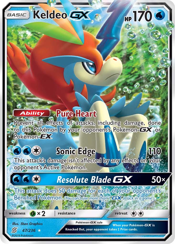 Keldeo GX (47/236) [Sun & Moon: Unified Minds] | L.A. Mood Comics and Games