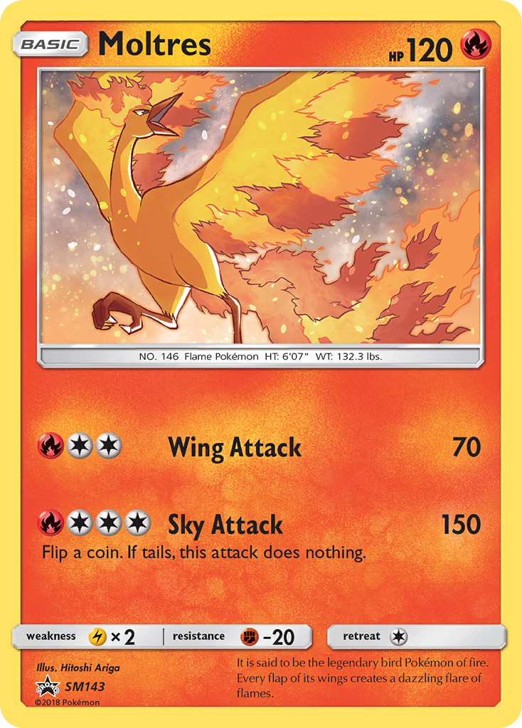 Moltres (SM143) [Sun & Moon: Black Star Promos] | L.A. Mood Comics and Games