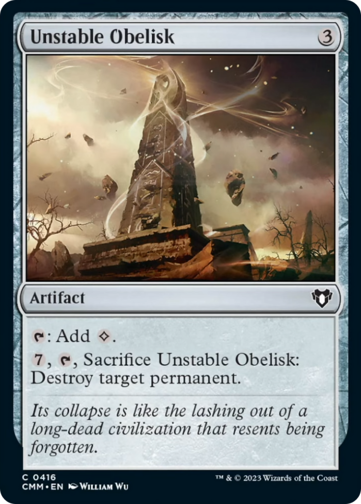 Unstable Obelisk [Commander Masters] | L.A. Mood Comics and Games