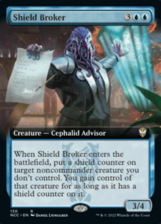 Shield Broker (Extended Art) [Streets of New Capenna Commander] | L.A. Mood Comics and Games