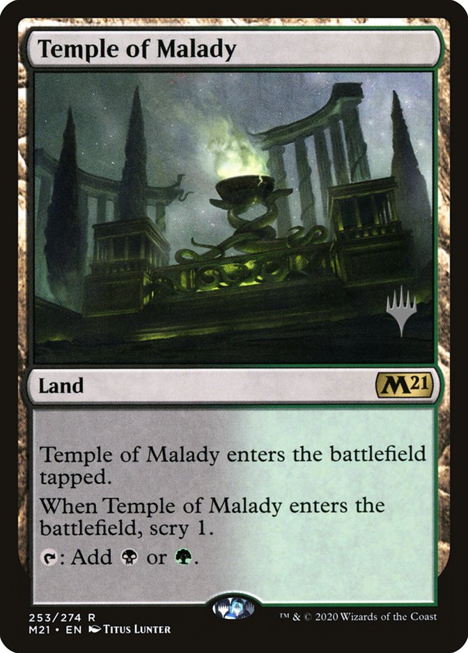 Temple of Malady (Promo Pack) [Core Set 2021 Promos] | L.A. Mood Comics and Games