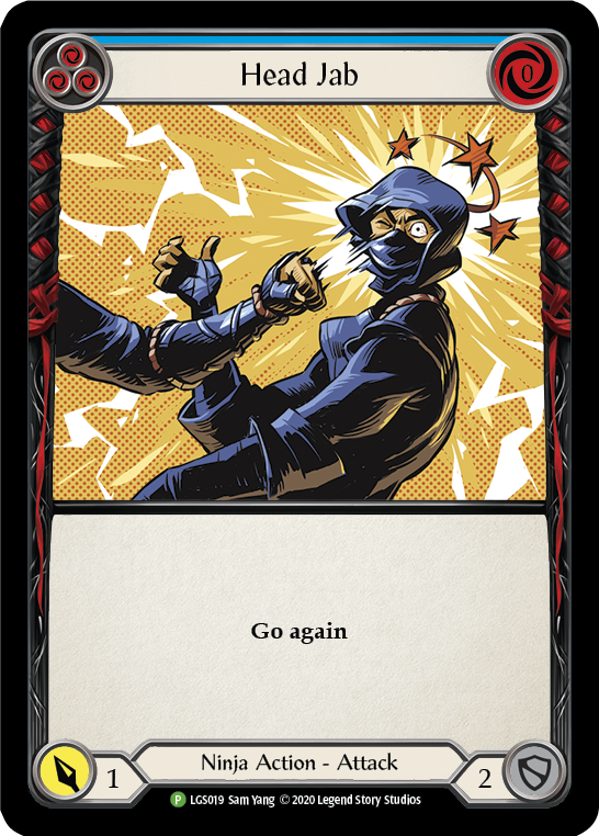 Head Jab (Blue) [LGS019] (Promo)  Rainbow Foil | L.A. Mood Comics and Games