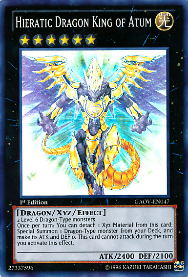 Hieratic Dragon King of Atum [GAOV-EN047] Super Rare | L.A. Mood Comics and Games