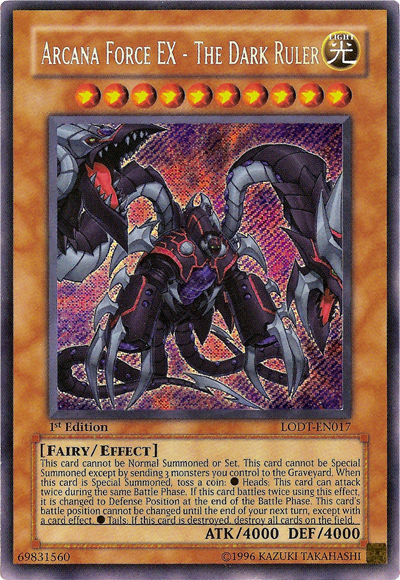 Arcana Force EX - The Dark Ruler [LODT-EN017] Secret Rare | L.A. Mood Comics and Games