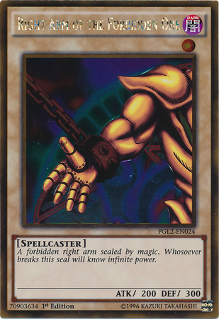 Right Arm of the Forbidden One [PGL2-EN024] Gold Rare | L.A. Mood Comics and Games