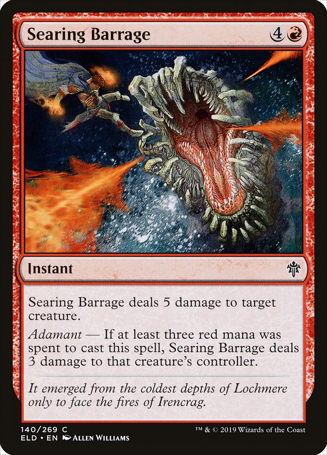 Searing Barrage [Throne of Eldraine] | L.A. Mood Comics and Games