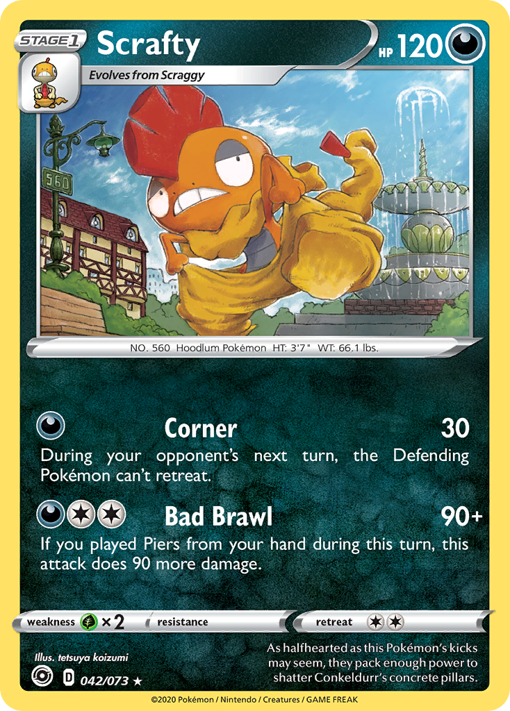 Scrafty (042/073) [Sword & Shield: Champion's Path] | L.A. Mood Comics and Games