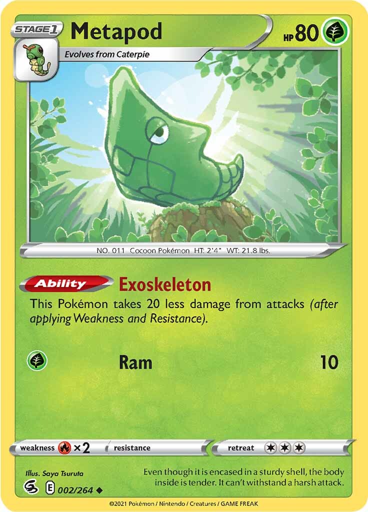 Metapod (002/264) [Sword & Shield: Fusion Strike] | L.A. Mood Comics and Games