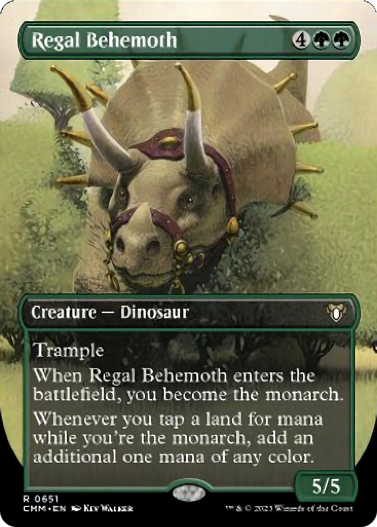 Regal Behemoth (Borderless Alternate Art) [Commander Masters] | L.A. Mood Comics and Games