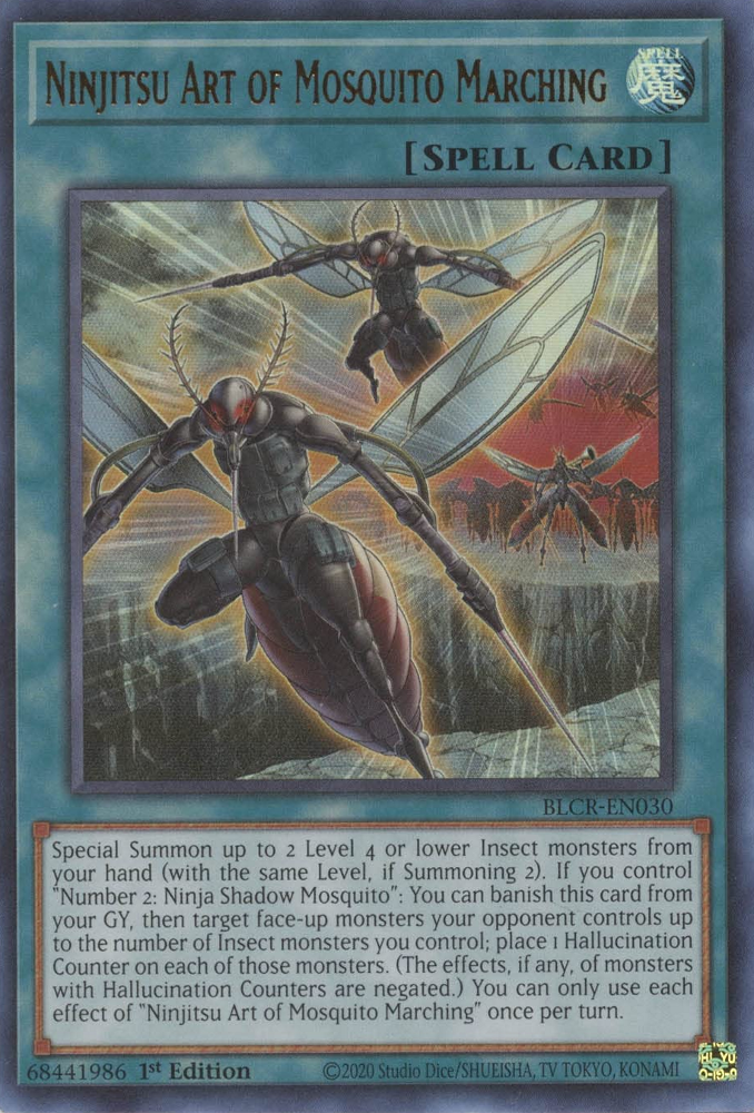 Ninjitsu Art of Mosquito Marching [BLCR-EN030] Ultra Rare | L.A. Mood Comics and Games