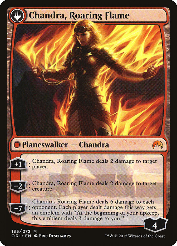 Chandra, Fire of Kaladesh // Chandra, Roaring Flame [Magic Origins] | L.A. Mood Comics and Games