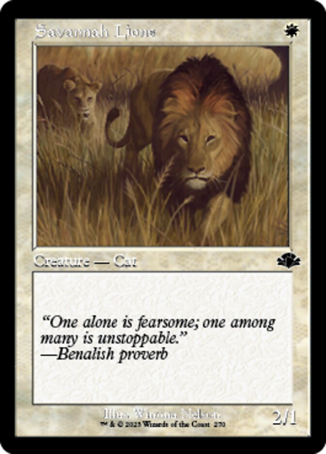 Savannah Lions (Retro) [Dominaria Remastered] | L.A. Mood Comics and Games