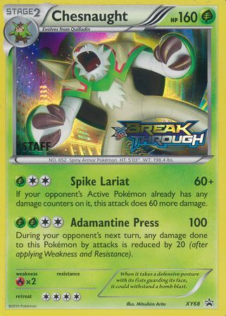 Chesnaught (XY68) (Staff) [XY: Black Star Promos] | L.A. Mood Comics and Games