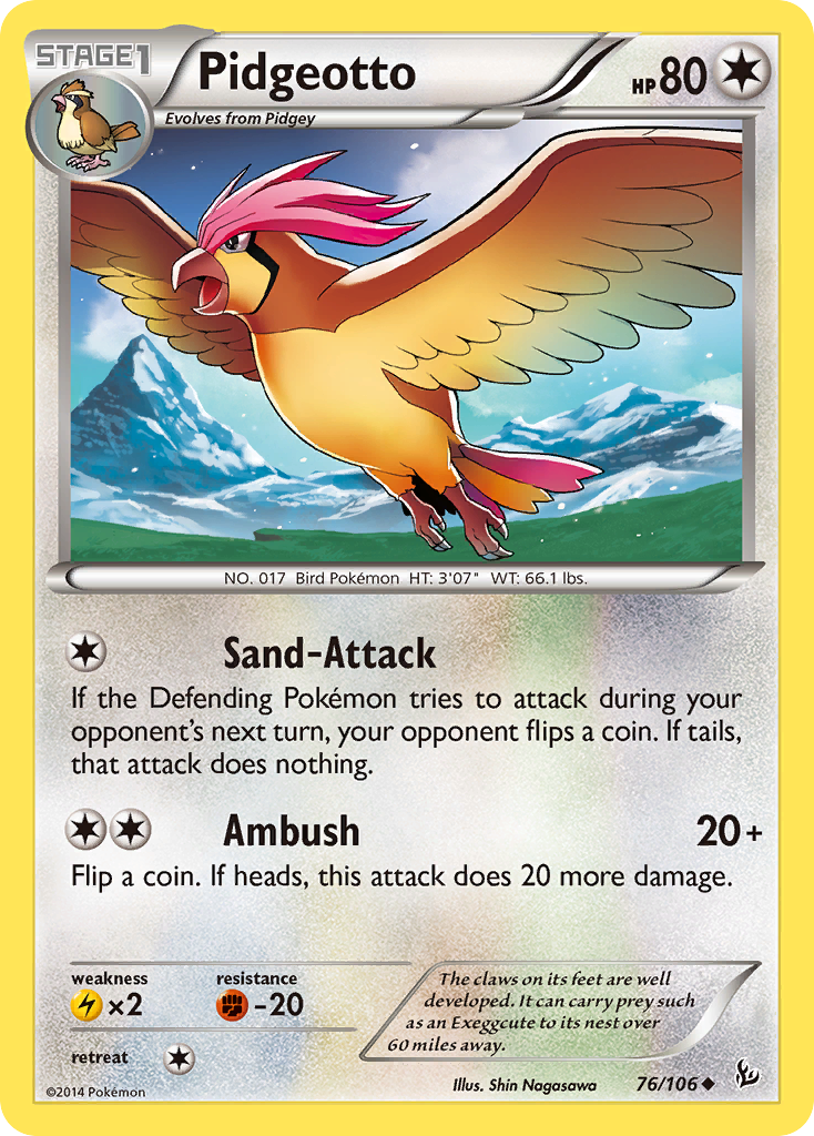 Pidgeotto (76/106) [XY: Flashfire] | L.A. Mood Comics and Games