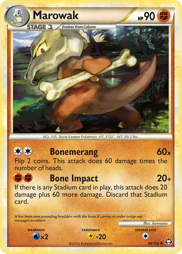 Marowak (44/102) [HeartGold & SoulSilver: Triumphant] | L.A. Mood Comics and Games