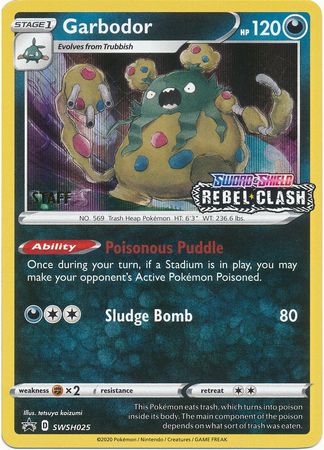 Garbodor (SWSH025) (Staff Prerelease Promo) [Sword & Shield: Black Star Promos] | L.A. Mood Comics and Games