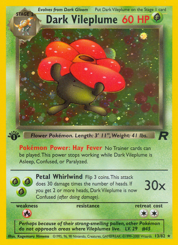 Dark Vileplume (13/82) [Team Rocket 1st Edition] | L.A. Mood Comics and Games