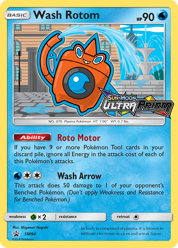 Wash Rotom (SM94) [Sun & Moon: Black Star Promos] | L.A. Mood Comics and Games