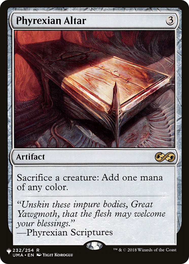 Phyrexian Altar [The List] | L.A. Mood Comics and Games