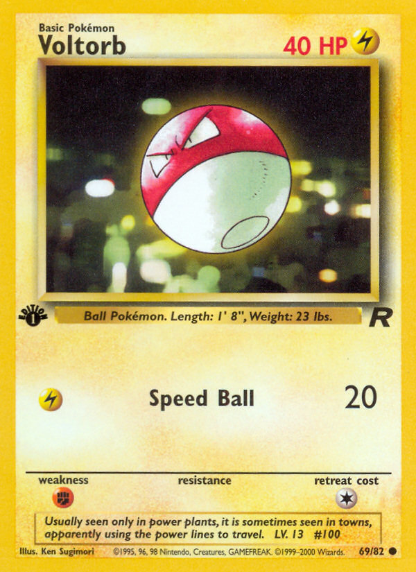 Voltorb (69/82) [Team Rocket 1st Edition] | L.A. Mood Comics and Games