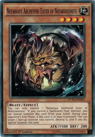 Nefarious Archfiend Eater of Nefariousness [DUEA-EN035] Common | L.A. Mood Comics and Games
