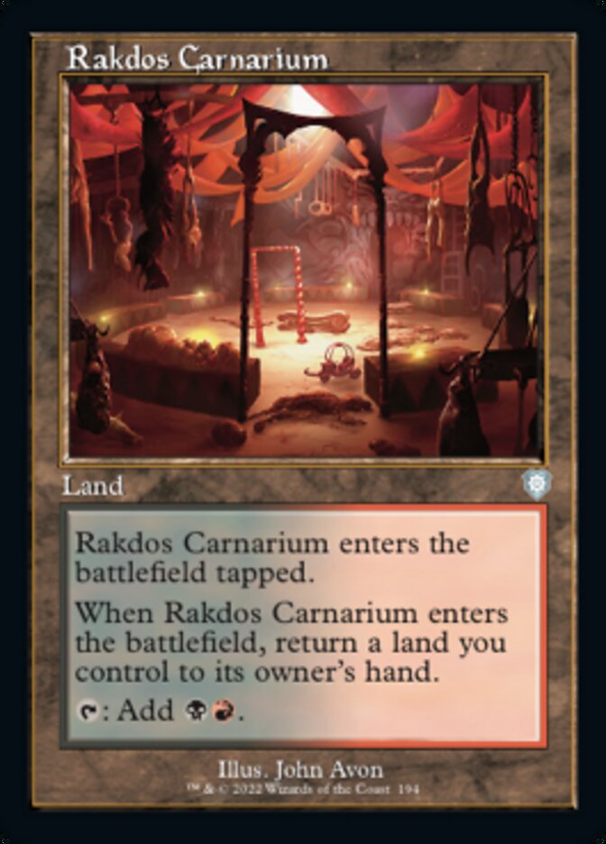 Rakdos Carnarium (Retro) [The Brothers' War Commander] | L.A. Mood Comics and Games