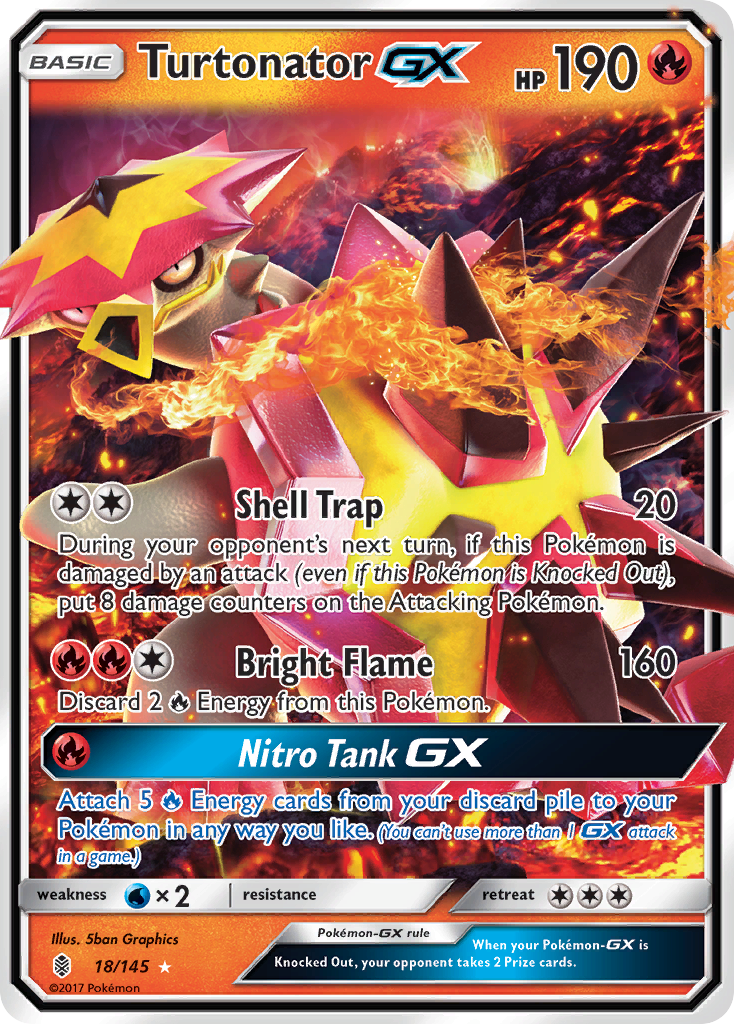 Turtonator GX (18/145) [Sun & Moon: Guardians Rising] | L.A. Mood Comics and Games