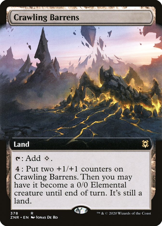 Crawling Barrens (Extended Art) [Zendikar Rising] | L.A. Mood Comics and Games