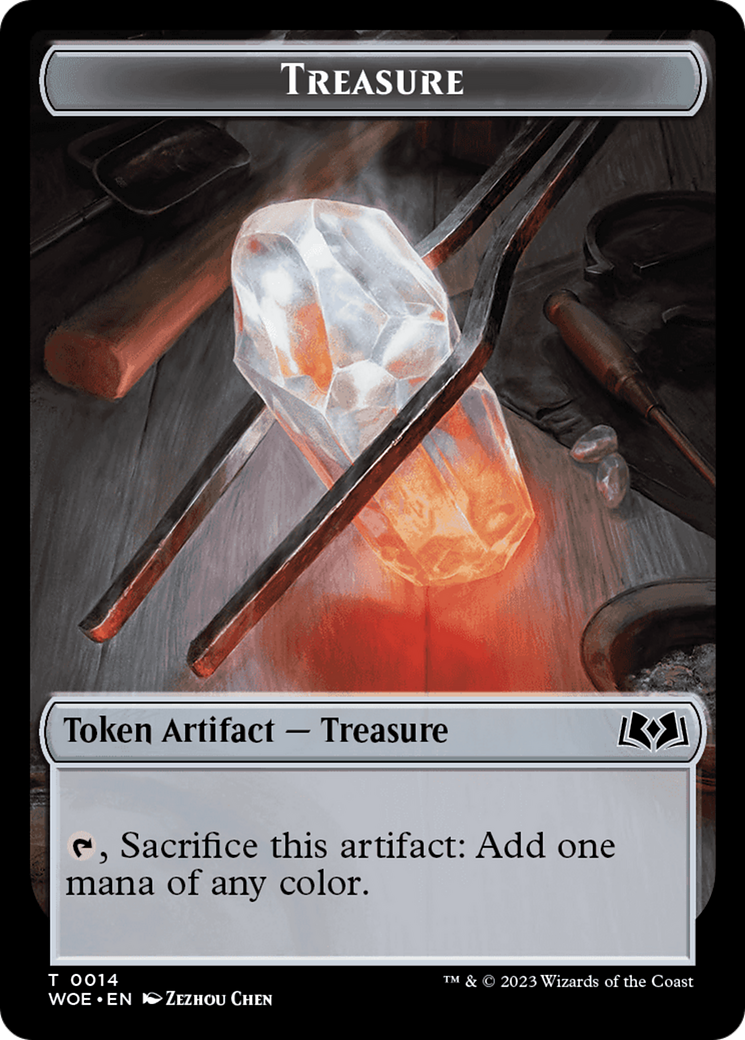 Treasure // Food (0012) Double-Sided Token [Wilds of Eldraine Tokens] | L.A. Mood Comics and Games