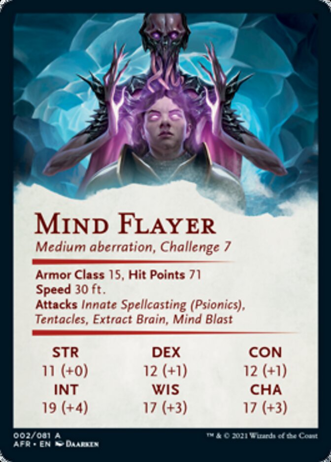 Mind Flayer Art Card [Dungeons & Dragons: Adventures in the Forgotten Realms Art Series] | L.A. Mood Comics and Games