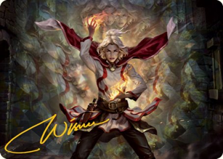 Delina, Wild Mage Art Card (Gold-Stamped Signature) [Dungeons & Dragons: Adventures in the Forgotten Realms Art Series] | L.A. Mood Comics and Games