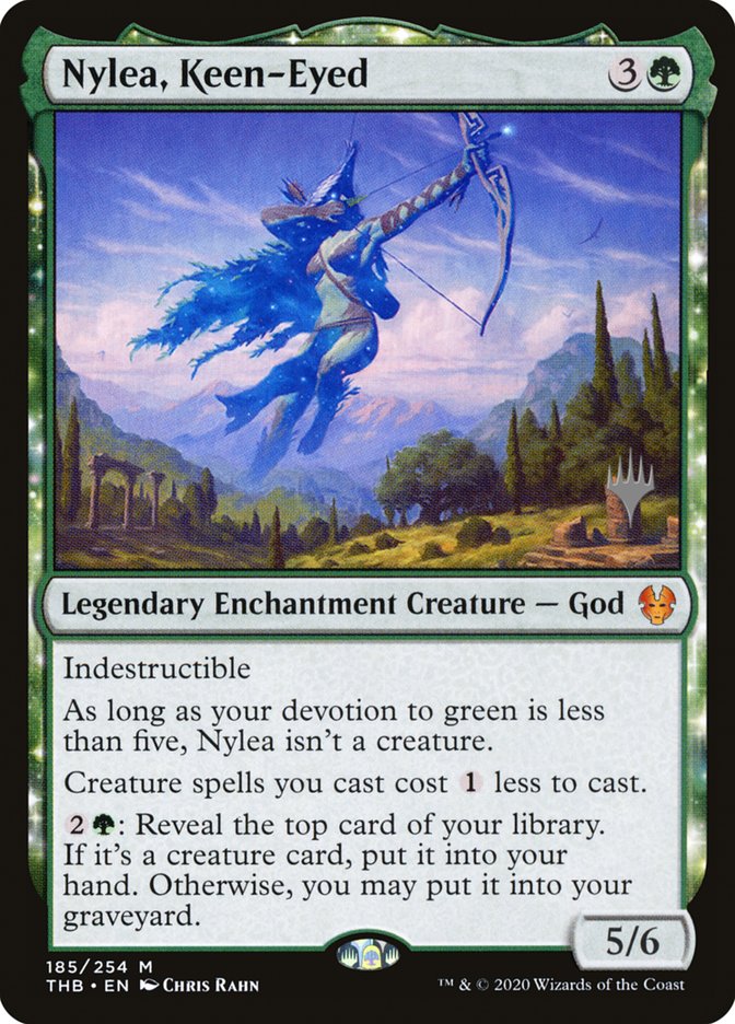 Nylea, Keen-Eyed (Promo Pack) [Theros Beyond Death Promos] | L.A. Mood Comics and Games
