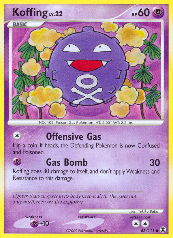 Koffing (68/111) [Platinum: Rising Rivals] | L.A. Mood Comics and Games