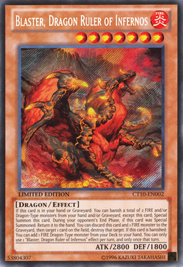 Blaster, Dragon Ruler of Infernos [CT10-EN002] Secret Rare | L.A. Mood Comics and Games