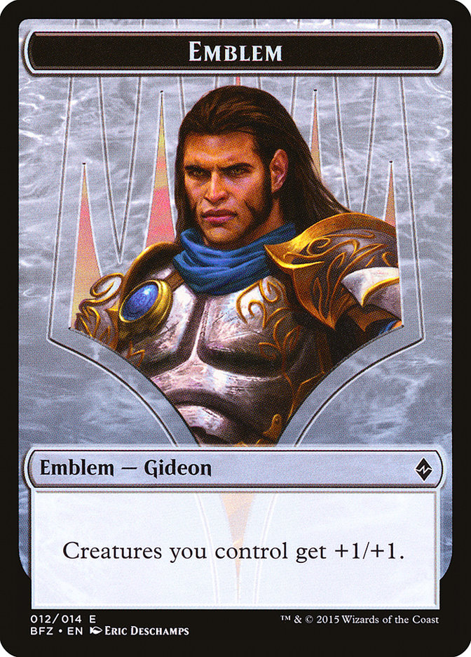 Gideon, Ally of Zendikar Emblem [Battle for Zendikar Tokens] | L.A. Mood Comics and Games