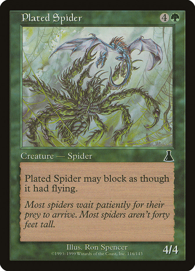 Plated Spider [Urza's Destiny] | L.A. Mood Comics and Games