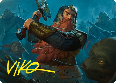 Gimli, Counter of Kills Art Card (10/81) [The Lord of the Rings: Tales of Middle-earth Art Series] | L.A. Mood Comics and Games