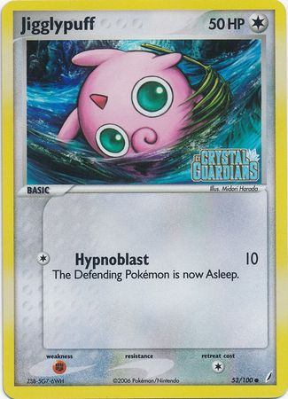 Jigglypuff (53/100) (Stamped) [EX: Crystal Guardians] | L.A. Mood Comics and Games