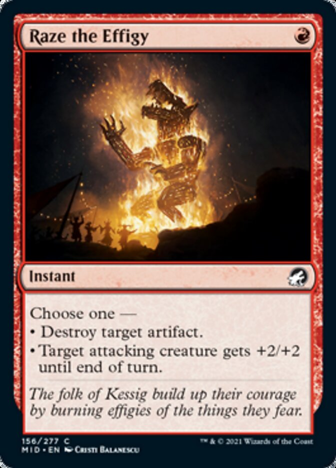 Raze the Effigy [Innistrad: Midnight Hunt] | L.A. Mood Comics and Games