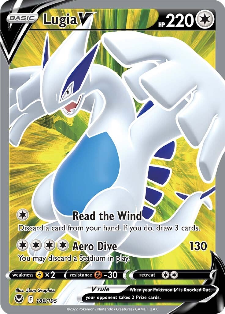 Lugia V (185/195) [Sword & Shield: Silver Tempest] | L.A. Mood Comics and Games