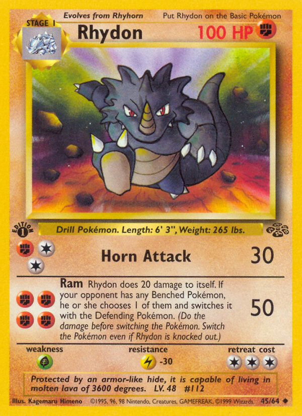 Rhydon (45/64) [Jungle 1st Edition] | L.A. Mood Comics and Games