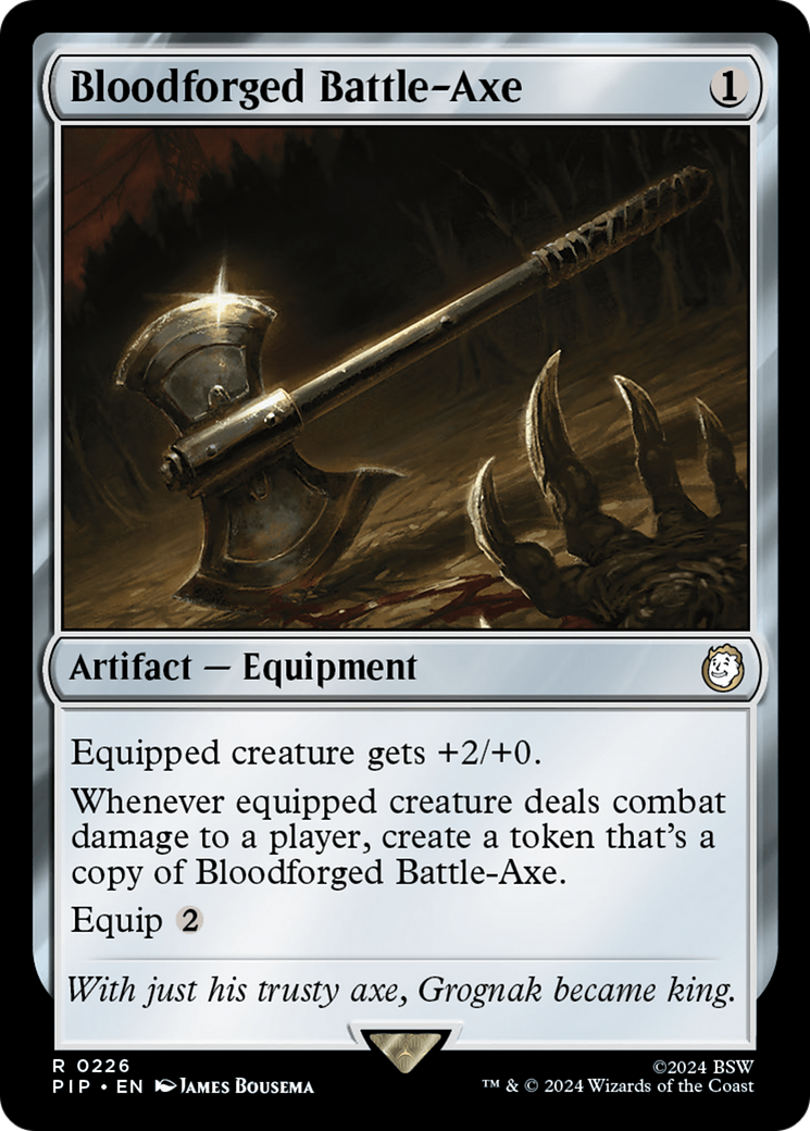 Bloodforged Battle-Axe [Fallout] | L.A. Mood Comics and Games