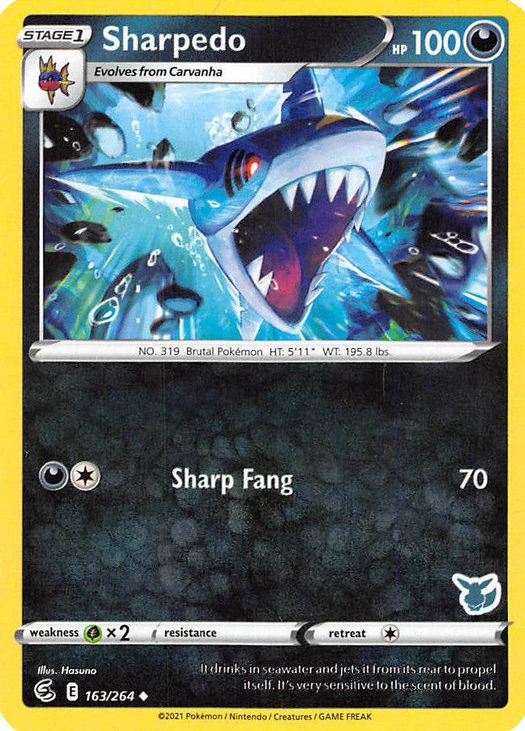 Sharpedo (163/264) (Eevee Deck) [Battle Academy 2022] | L.A. Mood Comics and Games