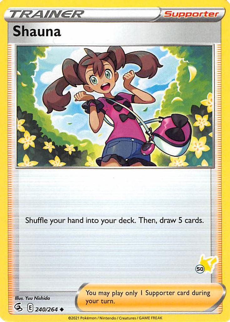 Shauna (240/264) (Pikachu Stamp #50) [Battle Academy 2022] | L.A. Mood Comics and Games